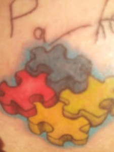 Autism tattoo from Gina