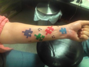 Autism tattoo from Shana
