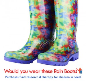 Wellie Boots for Autism Awareness