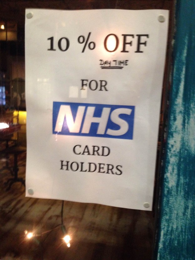 nhs discount just eat