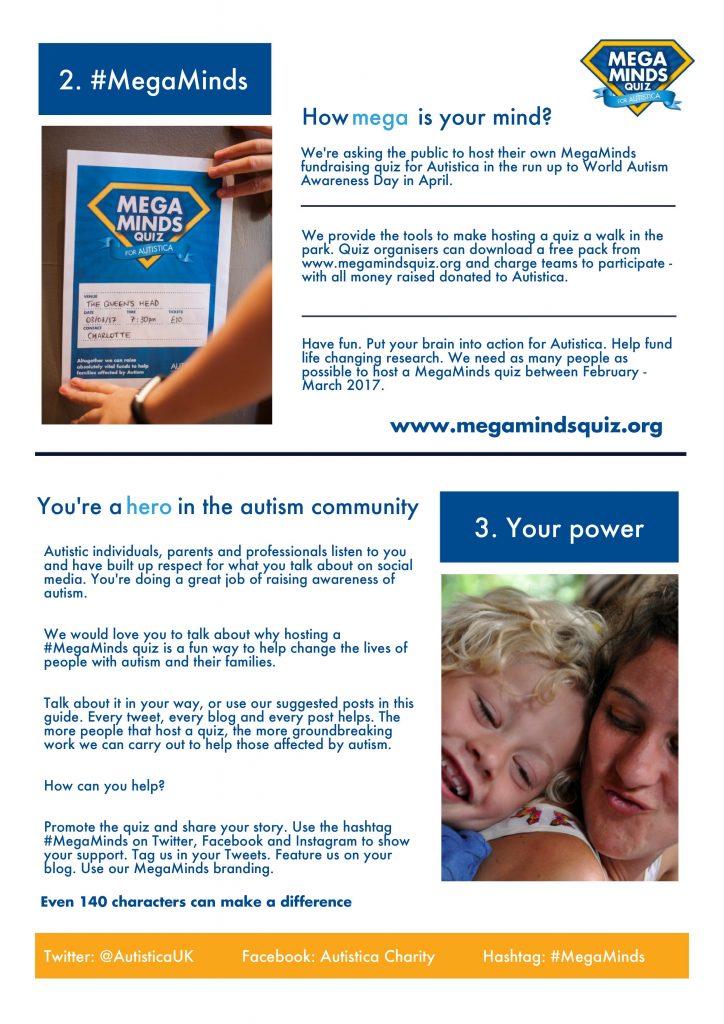 MegaMinds - raising Money for Autism Research #MegaMinds