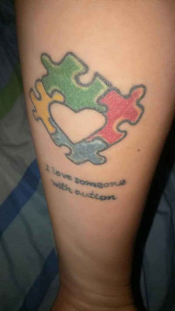 Autism Tattoo from  Ivy for Franz