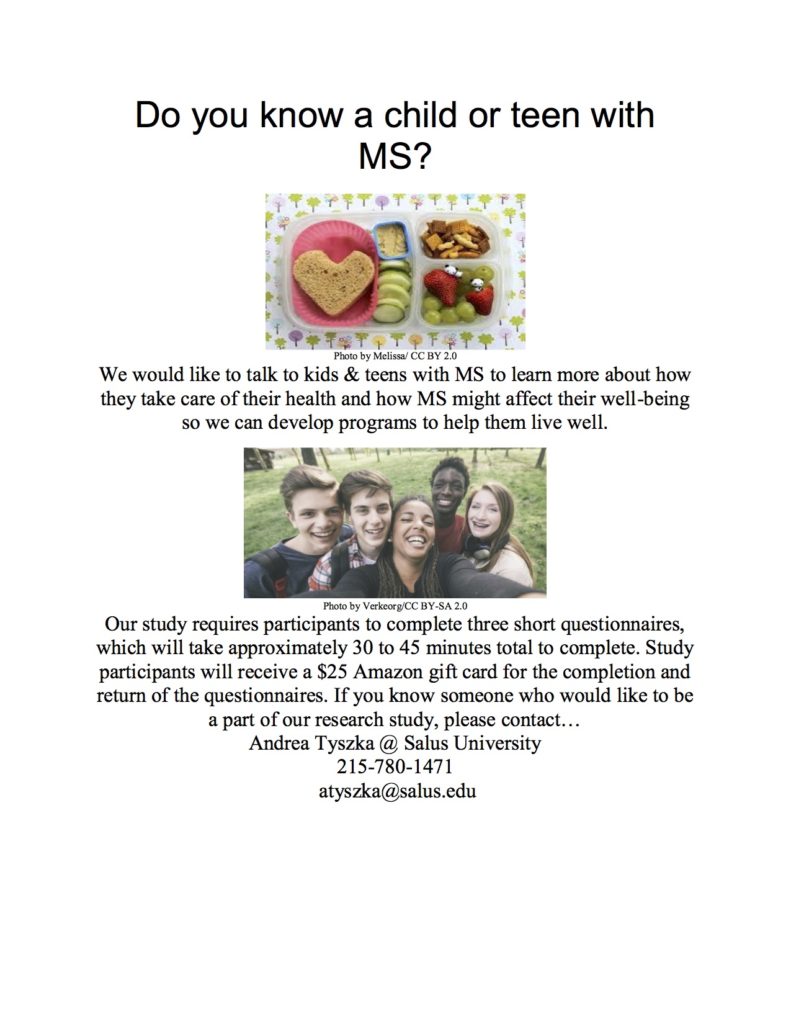 Do you know a child or teen with MS?