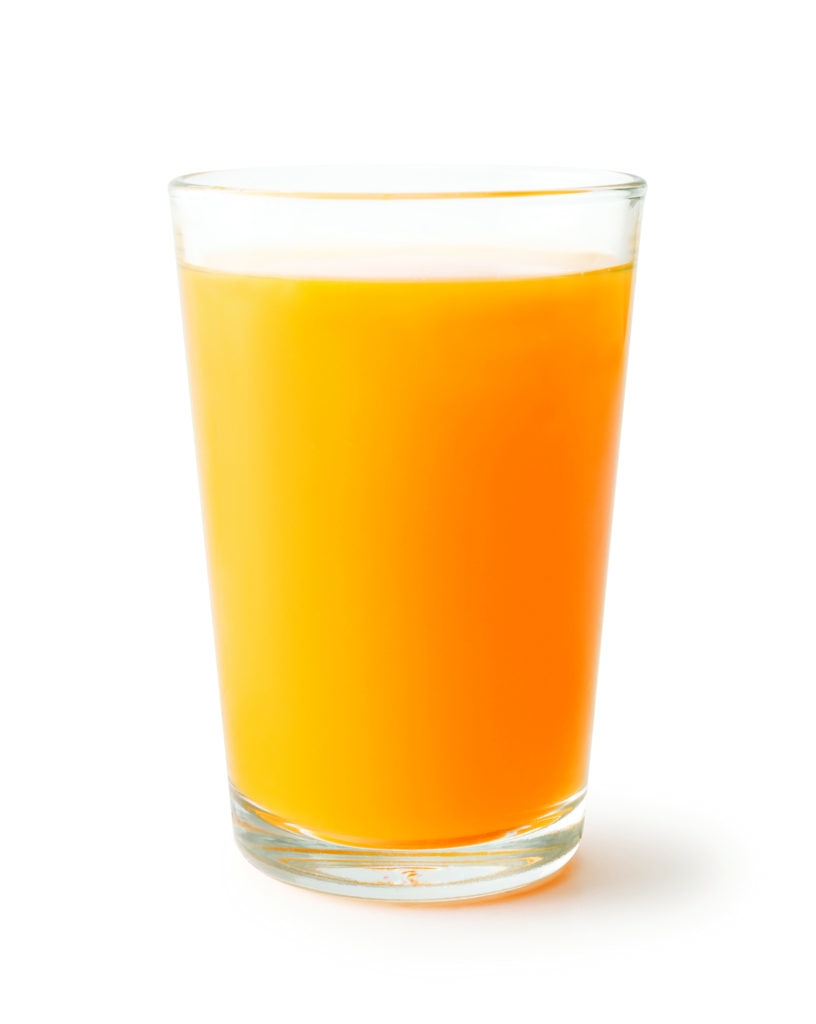Fresh orange juice, White Background, Clipping path