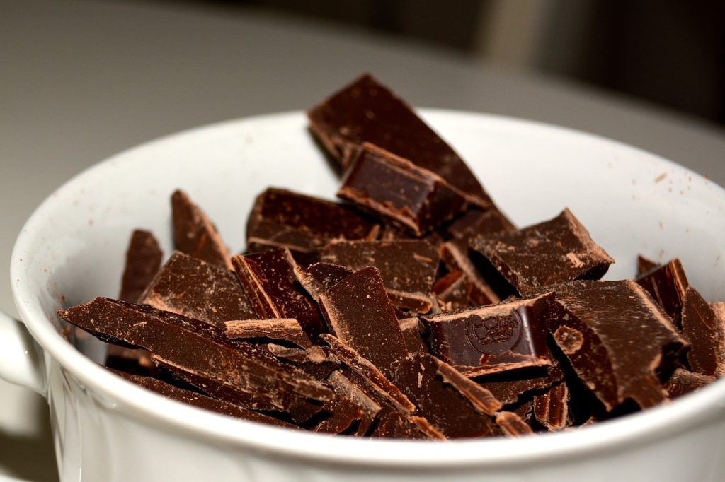 Study participants who consumed at least five servings of any chocolate per week showed a 10% lower risk of type 2 diabetes (T2D) compared to those who rarely or never ate chocolate. Dark chocolate had an even bigger impact: Participants who consumed at least five servings of this chocolate per week showed a 21% lower risk of T2D.
